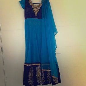 Gorgeous Indian long net dress Size L-XL